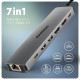 HMC-7HX2 USB-C 5Gbps DUAL 4K DISPLAY 7in1 hub