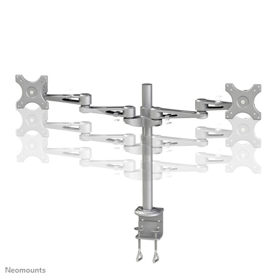 NEWSTAR FLAT SCREEN DESK MOUNT (CLAMP)  10-27" SILVER