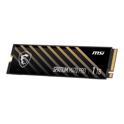 SSD|MSI|SPATIUM M470 PRO|1TB|M.2|PCIe Gen4|NVMe|3D NAND|Write speed 4500 MBytes/sec|Read speed 6000 MBytes/sec|2.15mm|TBW 320 TB|MTBF 150000 hours|S78-440L0J0-P83