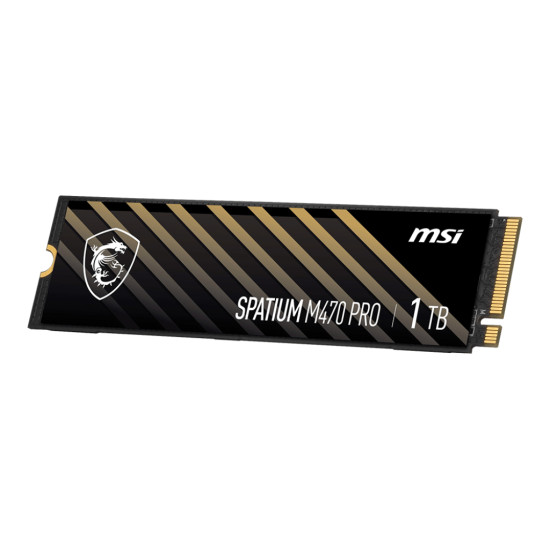 SSD|MSI|SPATIUM M470 PRO|1TB|M.2|PCIe Gen4|NVMe|3D NAND|Write speed 4500 MBytes/sec|Read speed 6000 MBytes/sec|2.15mm|TBW 320 TB|MTBF 150000 hours|S78-440L0J0-P83 SSD|MSI|SPATIUM M470 PRO|1TB|M.2|PCIe Gen4|NVMe|3D NAND|Write speed 4500 MBytes/sec|Read speed 6000 MBytes/sec|2.15mm|TBW 320 TB|MTBF 150000 hours|S78-440L0J0-P83