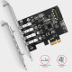 I/O CARD USB PCIE 4PORT/PCEU-43RS AXAGON I/O CARD USB PCIE 4PORT/PCEU-43RS AXAGON