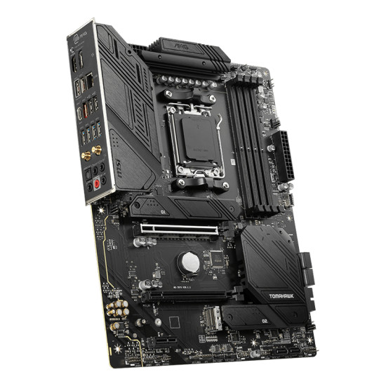 Mainboard|MSI|AMD B650|SAM5|ATX|Memory DDR5|Memory slots 4|1xPCI-Express 1x|2xPCI-Express 16x|3xM.2|1xHDMI|1xDisplayPort|2xUSB 2.0|7xUSB 3.2|1xUSB-C|1xOptical S/PDIF|1xRJ45|5xAudio port|MAGB650TOMAHAWKWIFI Mainboard|MSI|AMD B650|SAM5|ATX|Memory DDR5|Memory slots 4|1xPCI-Express 1x|2xPCI-Express 16x|3xM.2|1xHDMI|1xDisplayPort|2xUSB 2.0|7xUSB 3.2|1xUSB-C|1xOptical S/PDIF|1xRJ45|5xAudio port|MAGB650TOMAHAWKWIFI
