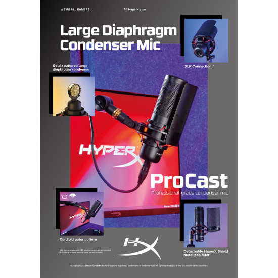 HyperX ProCast Microphone Black HyperX ProCast Microphone Black