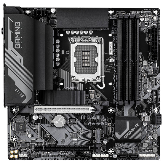 B760M GAMING X WIFI6E GEN5 Motherboard - Supports 14th Gen. Intel Core CPUs, 8+1+1 phases VRM, up to 5600MHz DDR5, 2xPCIe 4.0 M.2, Wi-Fi 6E, 2.5 GbE LAN, USB 3.2 Gen 1