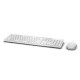 DELL KM636 keyboard Mouse included RF Wireless QWERTY US International White