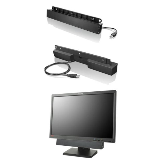 Lenovo USB Soundbar Black 2.0 channels 2.5 W Lenovo USB Soundbar Black 2.0 channels 2.5 W