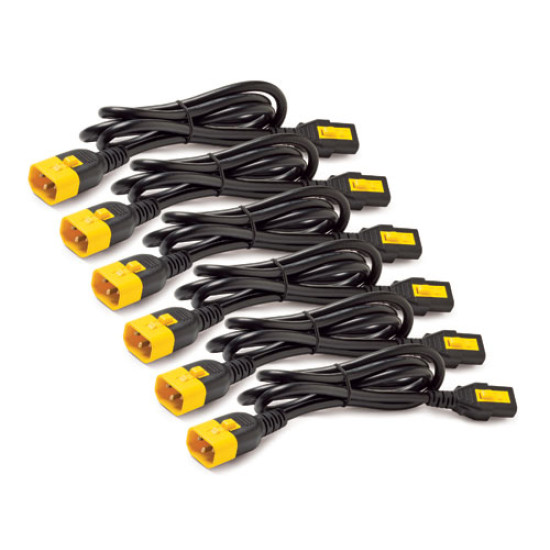 APC Power Cord Kit (6 ea), Locking, C13 to C14, 1.2m APC Power Cord Kit (6 ea), Locking, C13 to C14, 1.2m