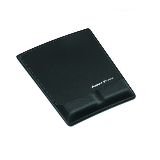 Fellowes Mouse Mat Wrist Support - Health-V Mouse Pad with Antibacterial Protection - Ergonomic Mouse Mat for Computer, Laptop, Home Office Use - Black Fellowes Mouse Mat Wrist Support - Health-V Mouse Pad with Antibacterial Protection - Ergonomic Mouse Mat for Computer, Laptop, Home Office Use - Black
