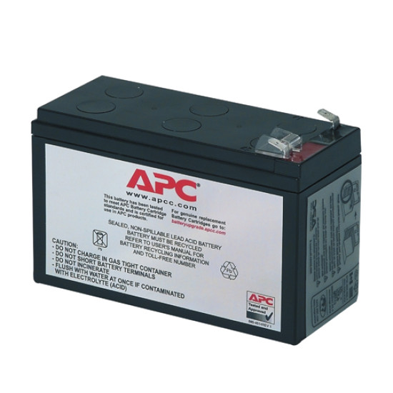 APC Replacement Battery Cartridge, Valve regulated lead–acid battery, 7Ah, 12VDC, 2-year warranty APC Replacement Battery Cartridge, Valve regulated lead–acid battery, 7Ah, 12VDC, 2-year warranty